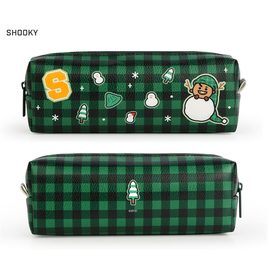 BT21 x Monopoly - Checkered C-Pocket Pencil Case