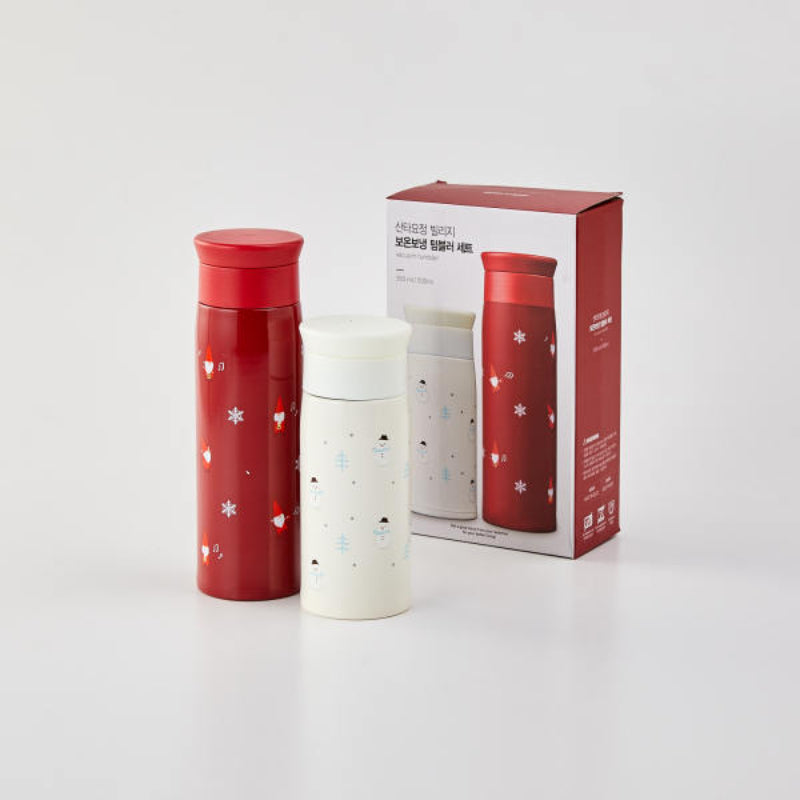 Korean Santa Fairy Village - Thermal Insulation Tumbler 2P Set