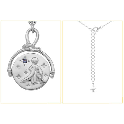 Le Petit Prince x OST - Double-sided Planet Silver Coin Necklace