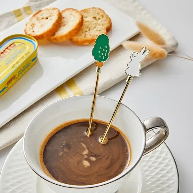 Korean Little Buddy - Teaspoon / Teafork - Modern House - Tableware - Harumio