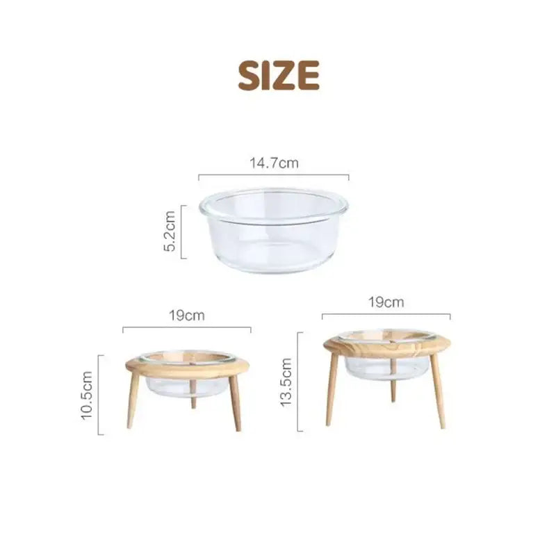 Yog!ssw - Pet Custom Transparent Wooden Bowl - Jungle Monster - Pet - Harumio