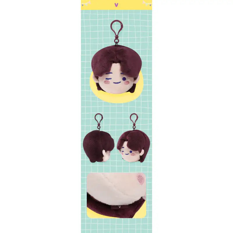 BTS - TinyTAN - Face Keyring - BTS - Keyring - Harumio