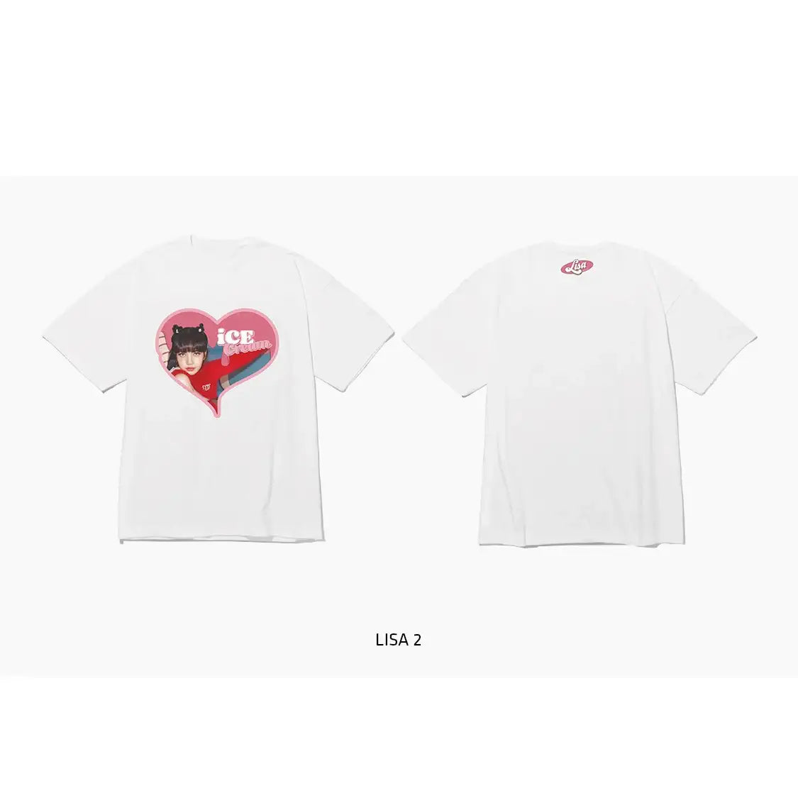 BlackPink - Ice Cream Short Sleeve T-Shirt Type 2 - BlackPink - T-Shirts - Harumio