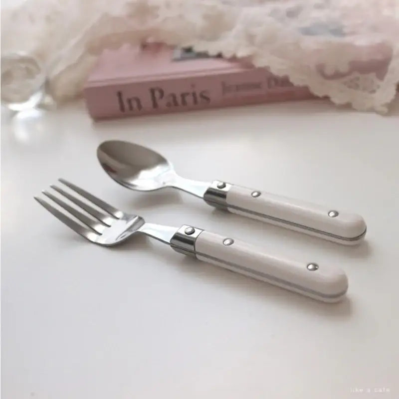 Like A Cafe - White Mood Tea Cutlery - Like A Cafe - Home & Living - Harumio
