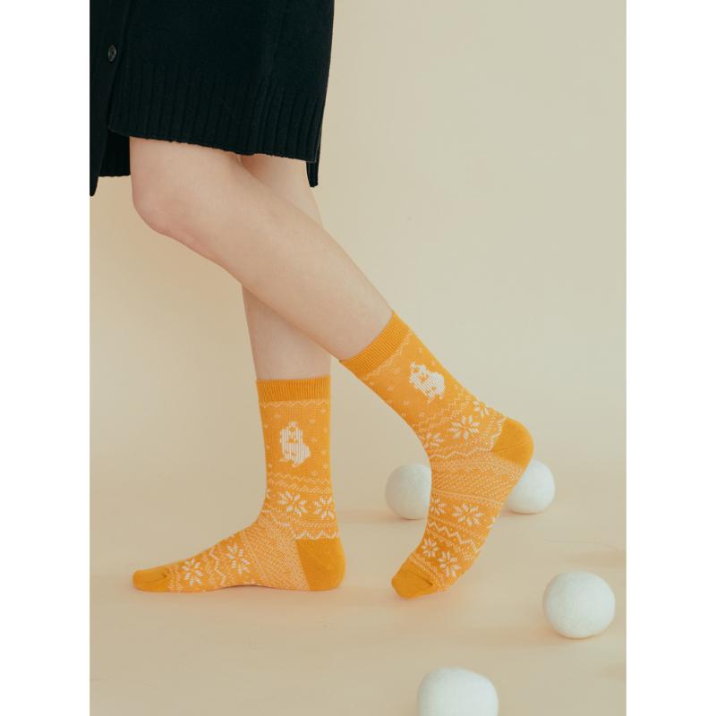 Dinotaeng - Santa Quokka Nordic Socks