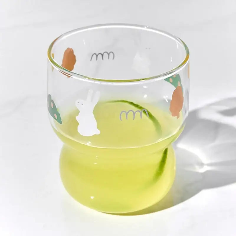 Korean Little Buddy - Dongle Glass Cup - Modern House - Tableware - Harumio