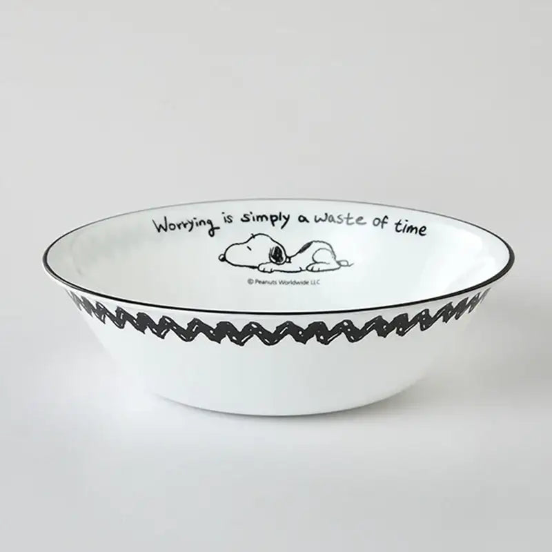 Corelle x Peanuts - Snoopy and Charlie - Noodle Bowl 2P Set - Modern House - Tableware - Harumio