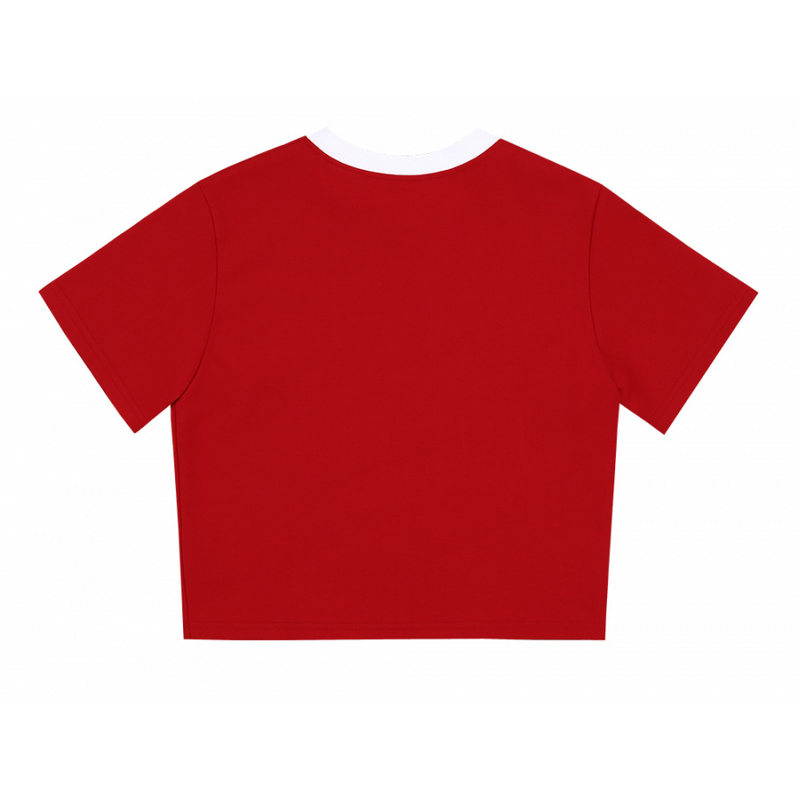 O!Oi - Serif Logo Crop T-Shirt