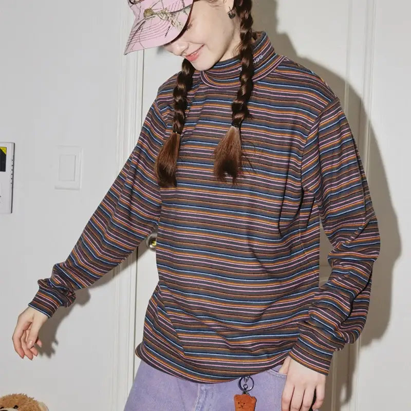 THENCE - Stripe Turtle Neck HWM - THENCE - Turtle Neck - Harumio