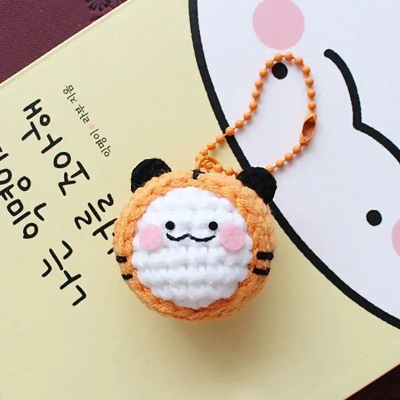 Ikmyeong - Animal Face Hand-Knitted Keyring V.2 - Ikmyeong Shop - Keyrings - Harumio
