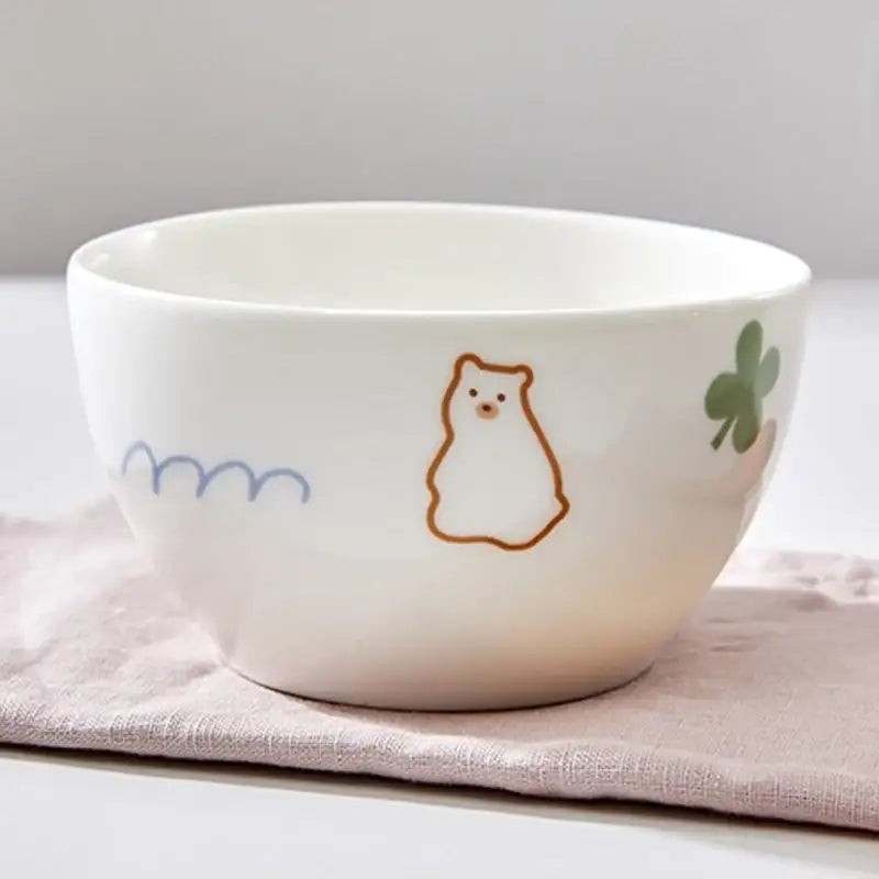 Korean Little Buddy Pom Pom - Rice Bowl - Modern House - Bowls - Harumio