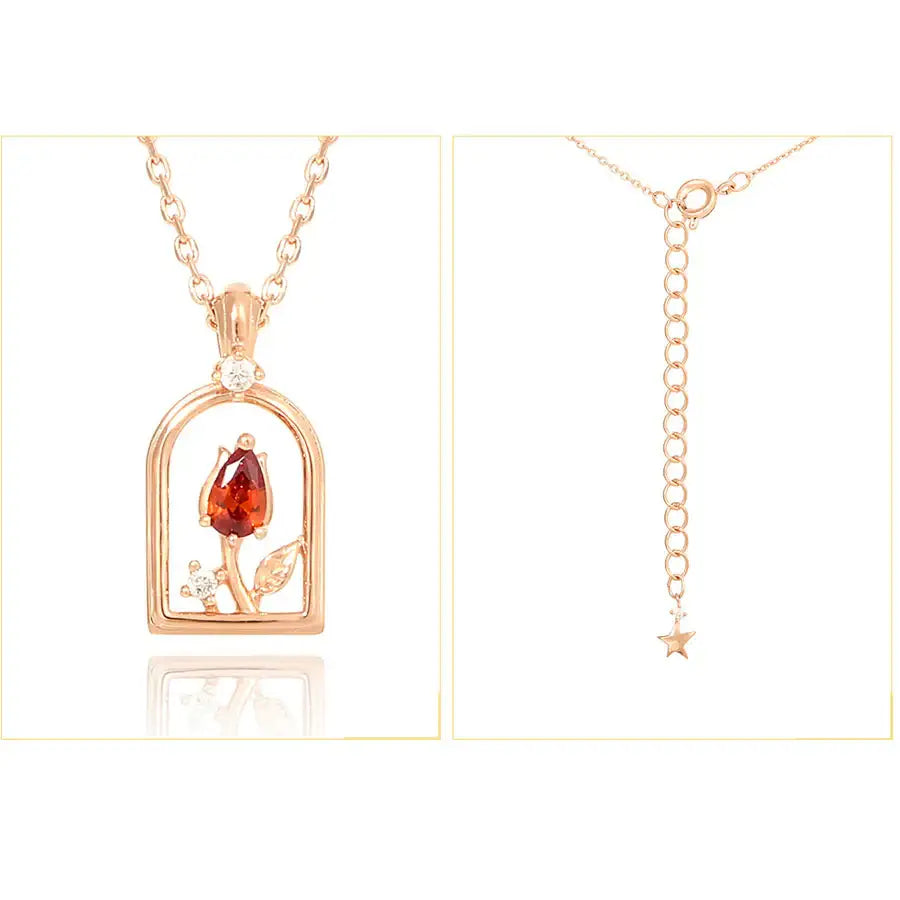Le Petit Prince x OST - Pride Rose Rose Gold Necklace - OST - Accessories, Jewelry - Harumio