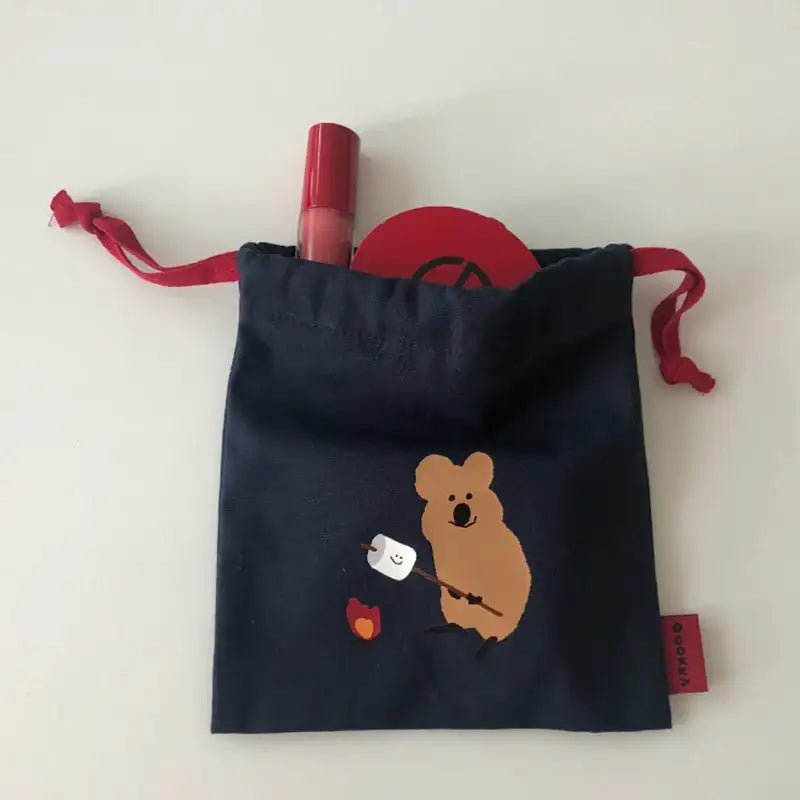 Dinotaeng - S`MORE & Blueberry BOBO String Pouch - Dinotaeng - Accessories, Pouch - Harumio