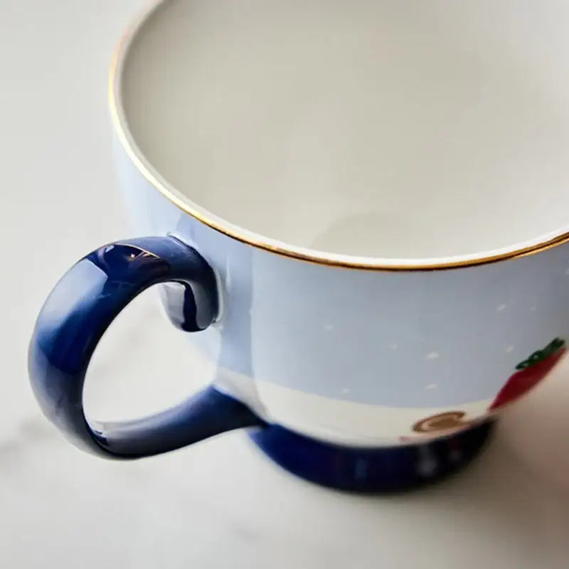 Korean Winter Story - Gold Rim Mug - Modern House - Bowl - Harumio