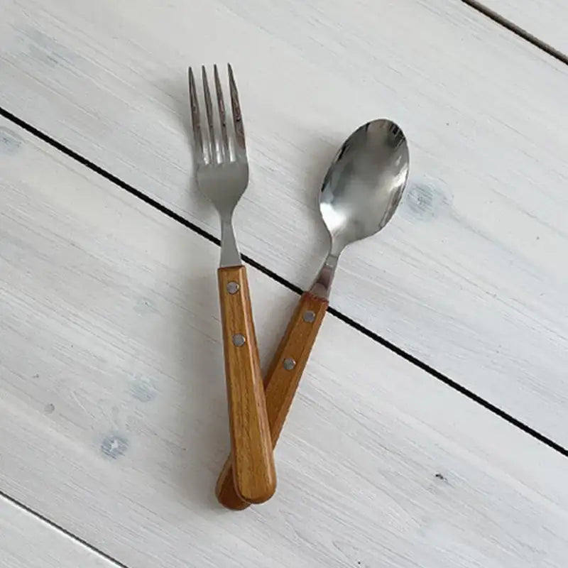Like A Cafe - Vintage Wood Cutlery - Like A Cafe - Home & Living - Harumio
