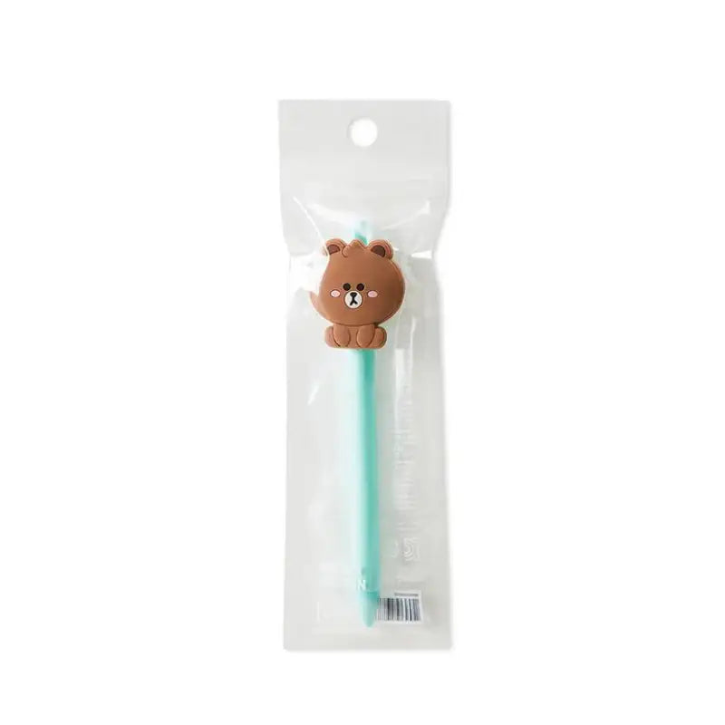 Line Friends - Silicone badge gel pen - Line Friends - Stationery - Harumio