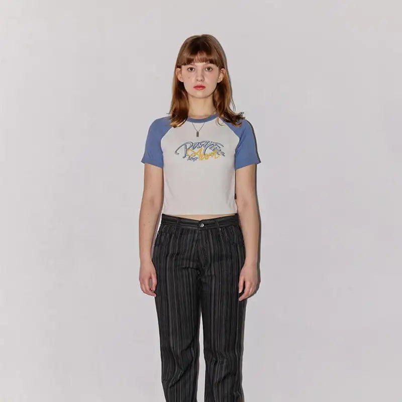 THENCE - Raglan Crop Tee IRD