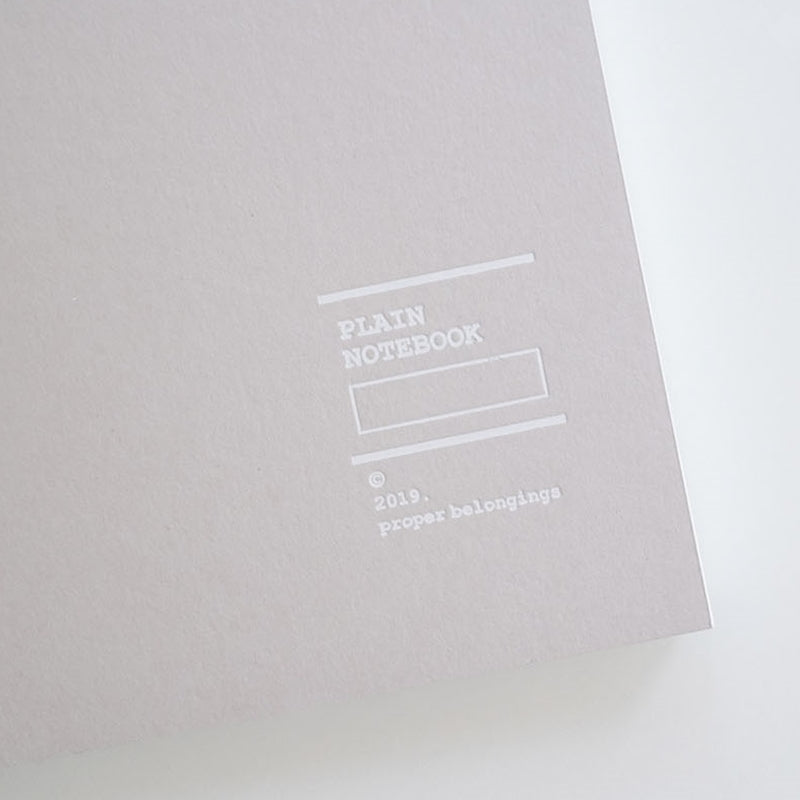proper belongings - Plain Notebook