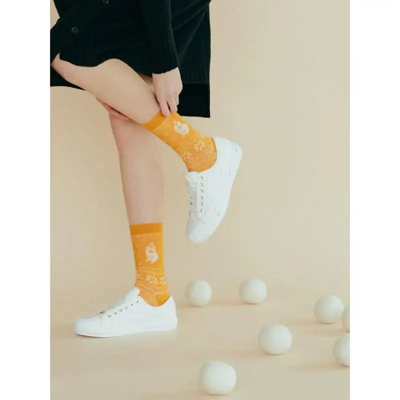Dinotaeng - Santa Quokka Nordic Socks - Dinotaeng - Socks - Harumio
