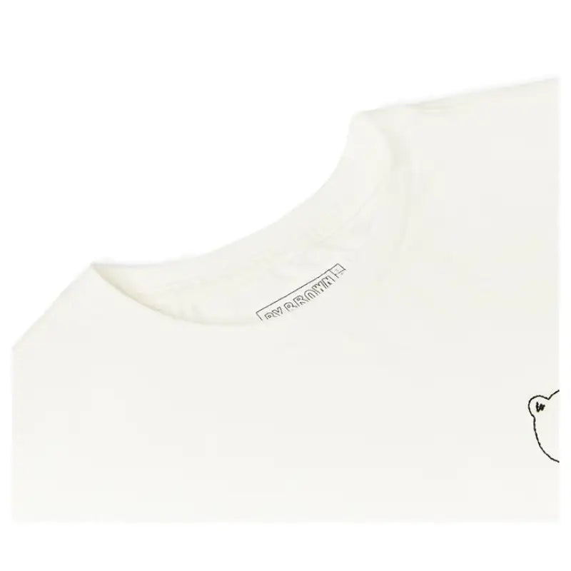 Line Friends - Brown Signature Embroidery Short Sleeve T-shirt - Line Friends - Clothing - Harumio