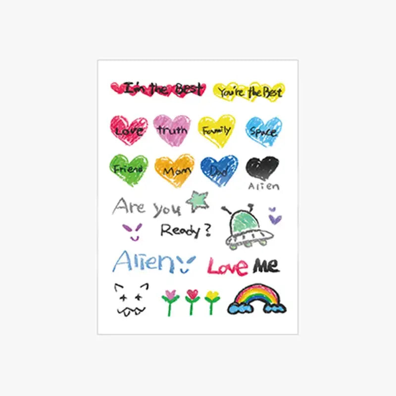 AKMU - ALiEN - Suhyun Tattoo Sticker Set - AKMU - Stickers - Harumio
