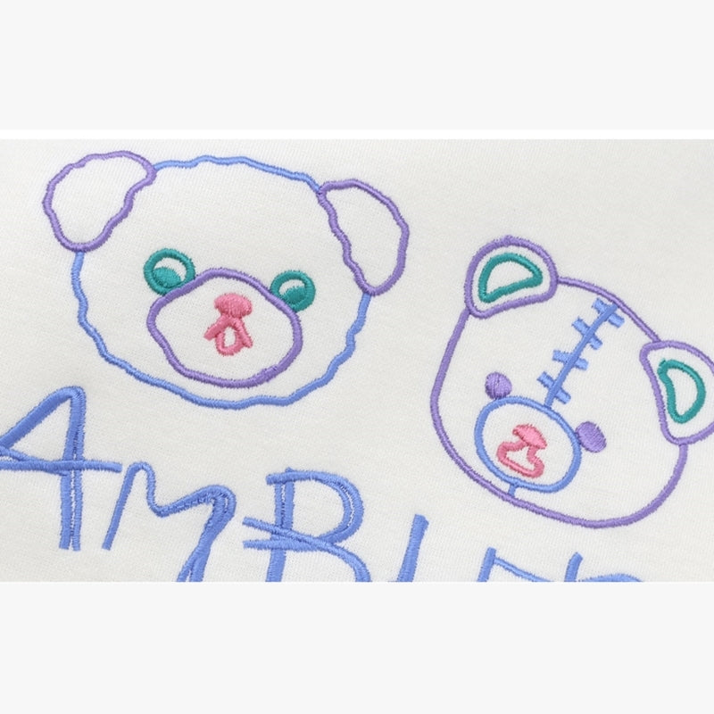 Ambler - Pastel Bears Overfit Hoodie Sweatshirt