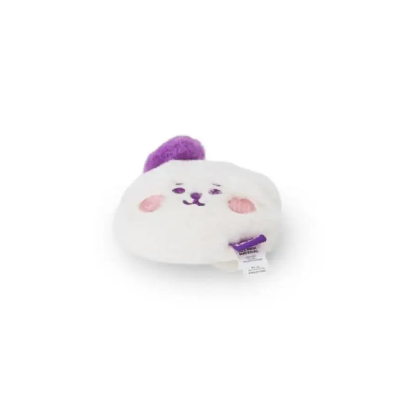 BT21 - Baby Flat Fur Face Bag Charm - Purple Heart Edition - BT21 - Keyring - Harumio