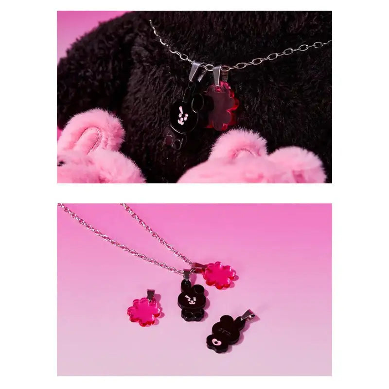 BT21 - Lucky Cooky Acrylic Charm - Black Edition - Line Friends - Keyring - Harumio