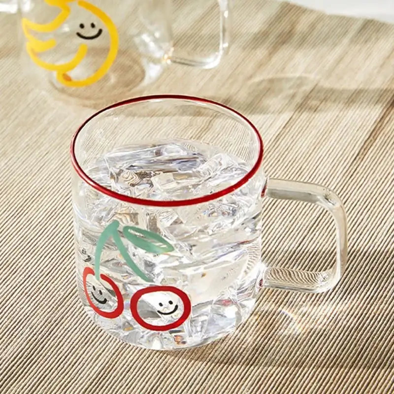Korean Picnic Day - Heat Resistant Glass Mug - Modern House - Kitchenware - Harumio
