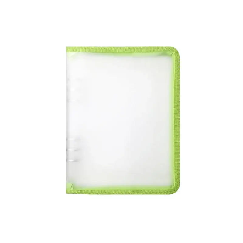 Yudaeng - A5/A6 - Translucent Zipper 6 Holes Diary Cover Pocket Binder - Yudaengdotcom - Binder Pockets - Harumio