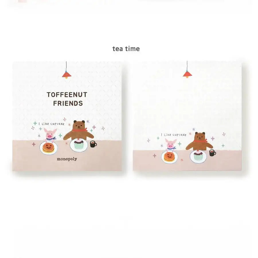 Monopoly - Toffee Nut Memo Pad Square - Monopoly - Notebooks & Notepads - Harumio