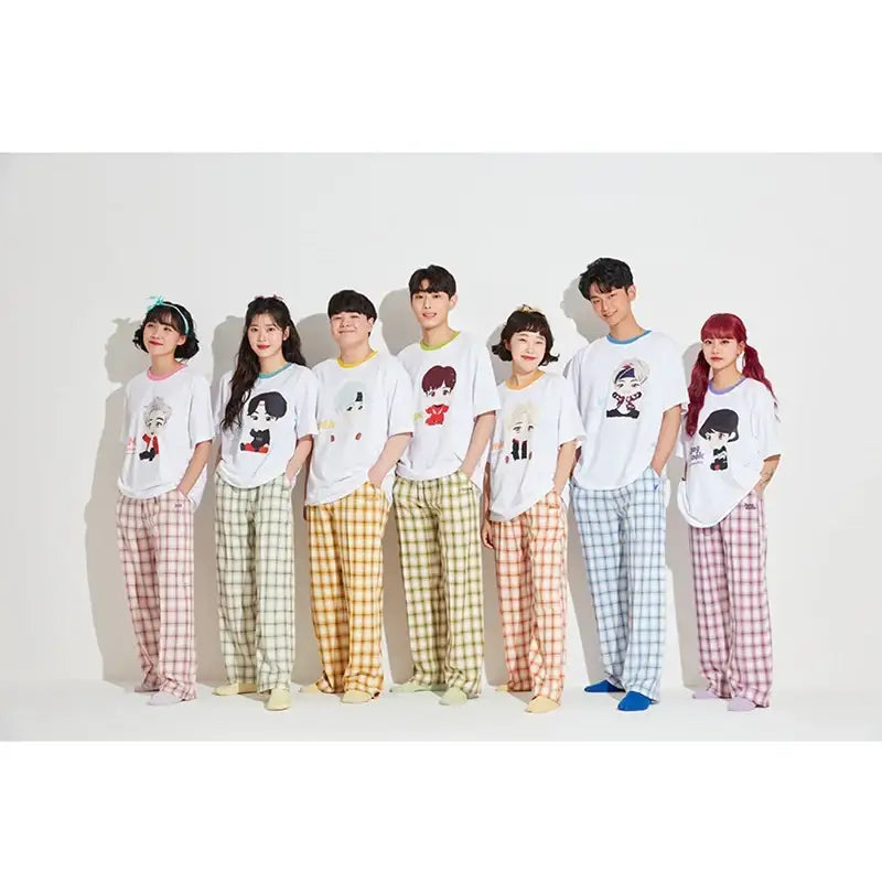 BTS - TinyTAN x TIYP - Check Pajama - BTS - Clothing - Harumio