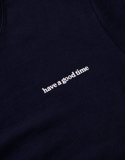 have a good time - Side Logo Short Sleeve T-shirt - Navy