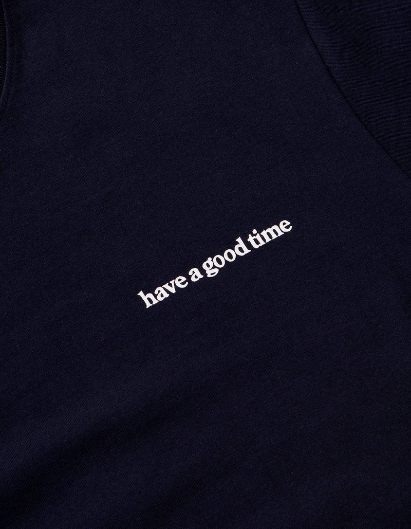 have a good time - Side Logo Short Sleeve T-shirt - Navy