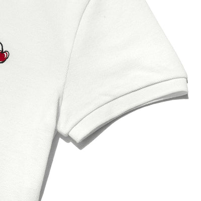 Kirsh - Short Sleeved Cherry PK Dress - White