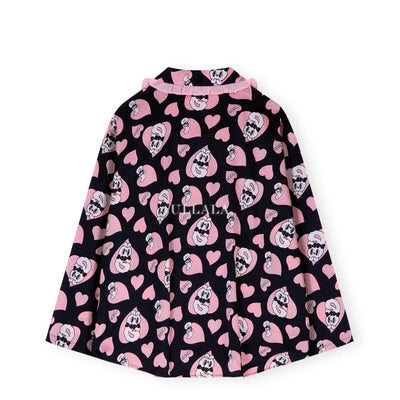Esther Bunny x Ullala - Chic Bunny Long Sleeve Black Pajamas Set