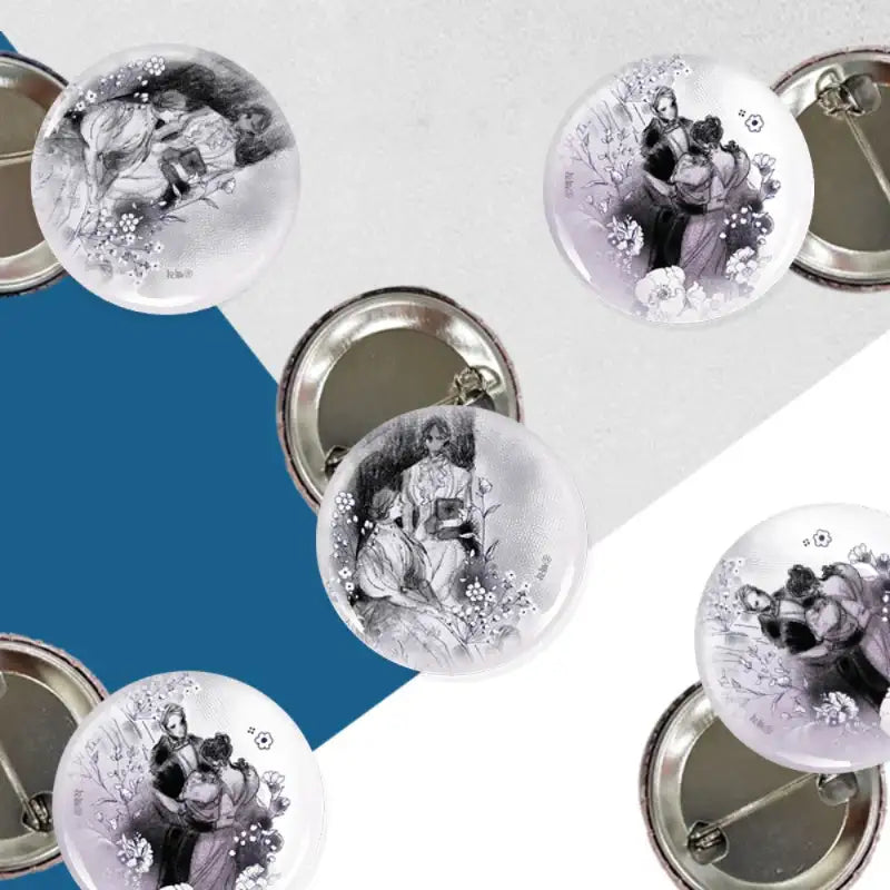 Roxane - Round Pin Badge Set - Webtoon Shop - Badge - Harumio