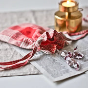 August8th - French Check Linen Bucket Pouch - August8th - Accessories - Harumio