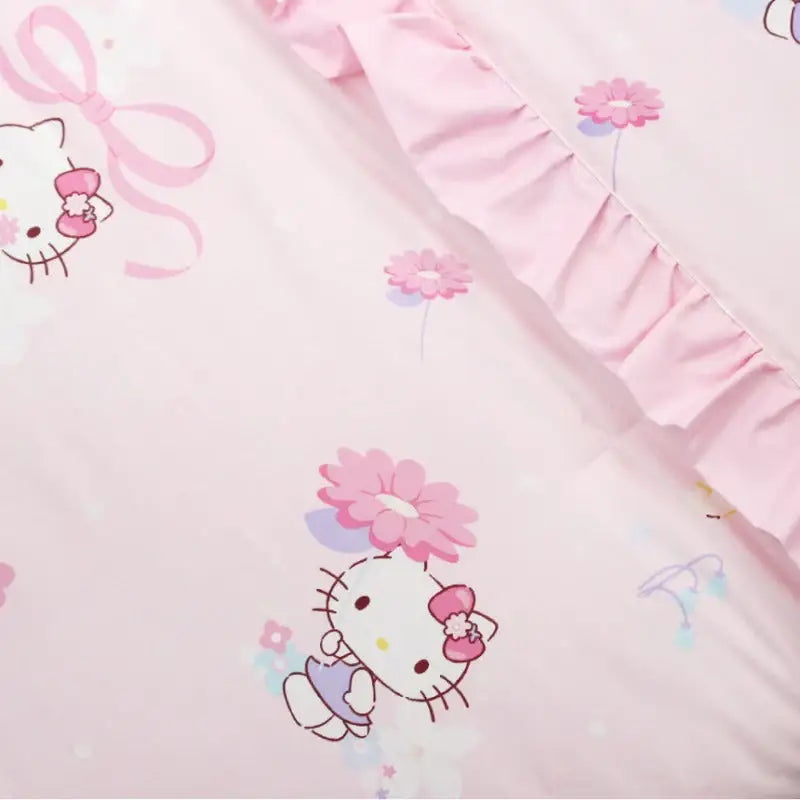 NARA HOME DECO X Hello Kitty - Flower Garden Bedding Quilt - NARA HOME DECO - Bedding Quilt - Harumio