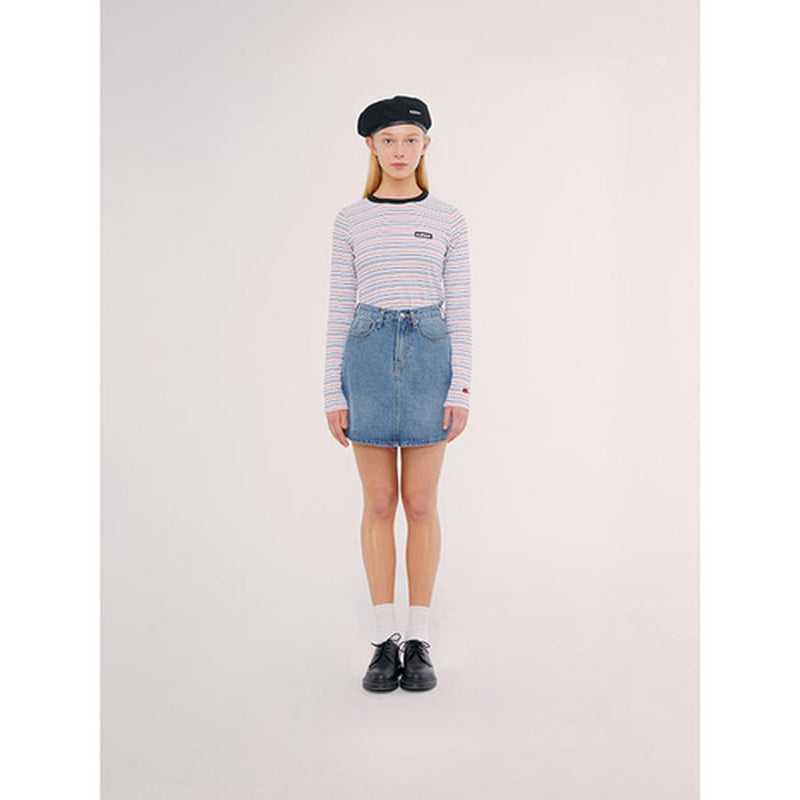 Kirsh - Long Sleeve Stripe T-Shirt - Rainbow