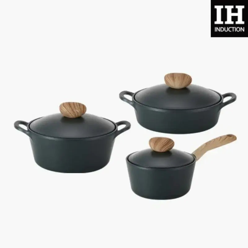 Neoflam - Retro T Pot Set Of 3 - Neoflam - Pot - Harumio
