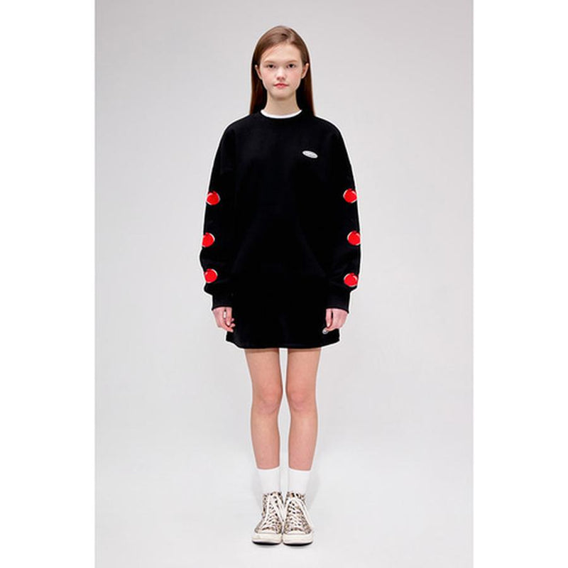 Kirsh - Middle Cherry Sweatshirt - Black