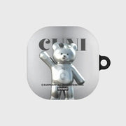 Earpearp x Pengsoo - Steel Cuni Buds Hard Case (Grey) - Earpearp x Pengsoo - Buds Case - Harumio
