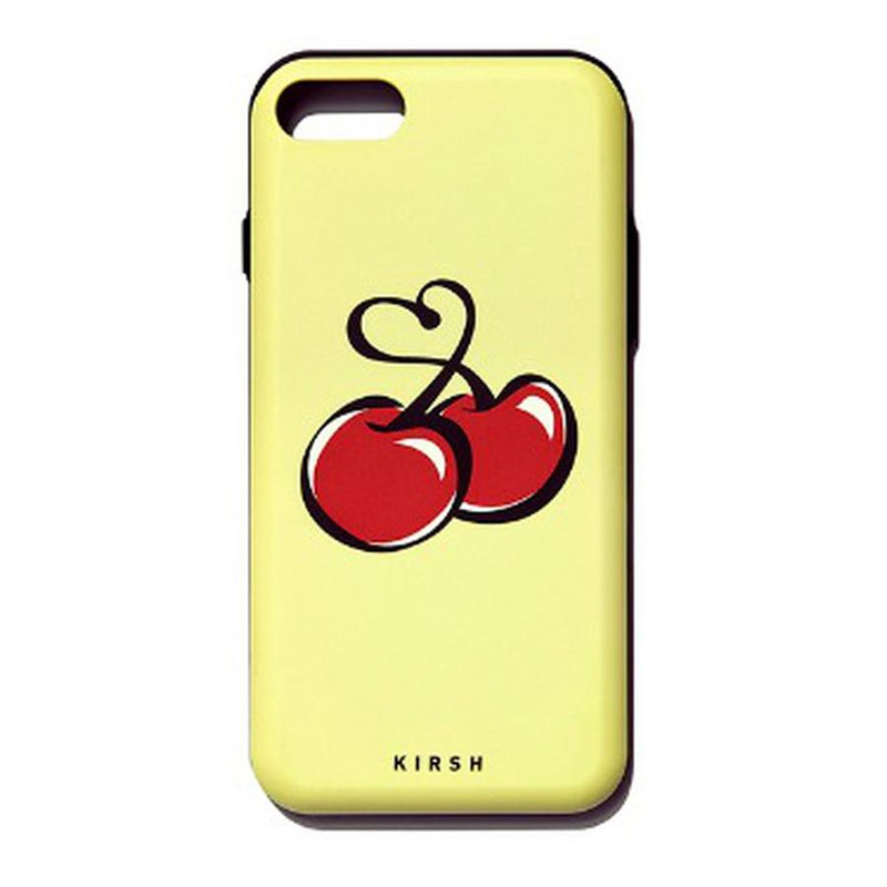 Kirsh - Heart Cherry Bumper Phone Case - Yellow