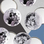 Roxane - Round Pin Mirror - Webtoon Shop - Mirror - Harumio