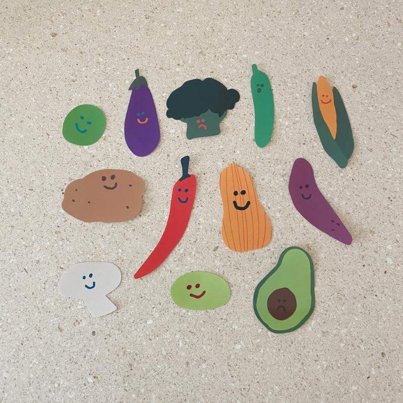 Dinotaeng - Veges & Fruity's Sticker Pack - Dinotaeng - Sticker - Harumio