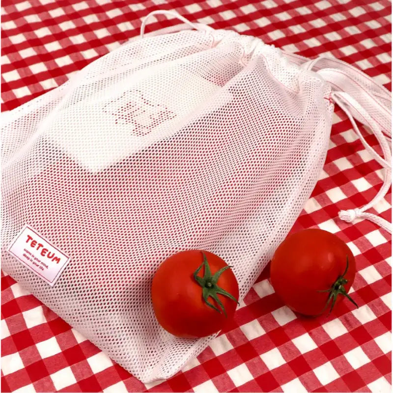 Teteum - Red Point Mesh Bag - Teteum - Bags - Harumio