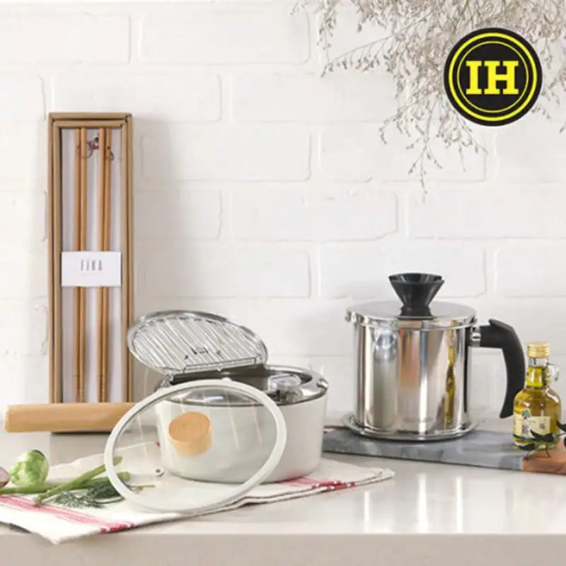 Neoflam - FIKA Induction Frying Pot Set - Neoflam - Kitchenware - Harumio