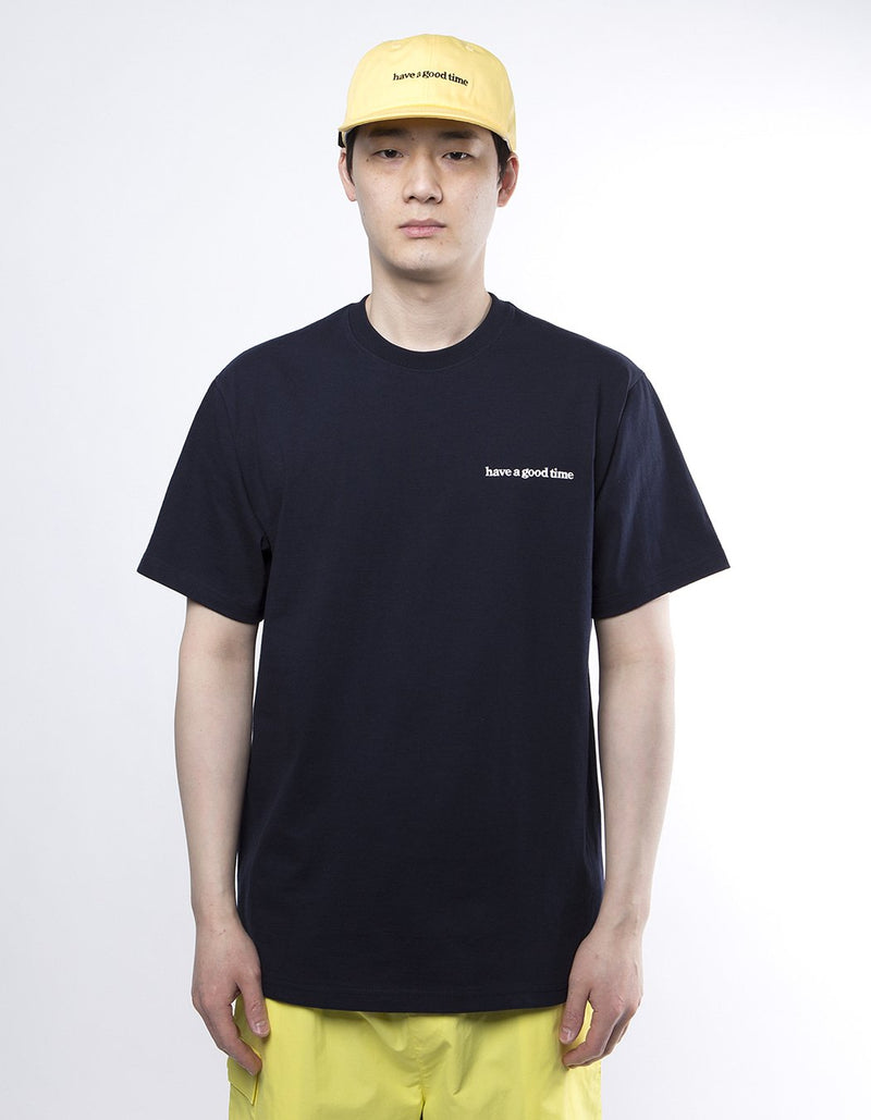 have a good time - Side Logo Short Sleeve T-shirt - Navy
