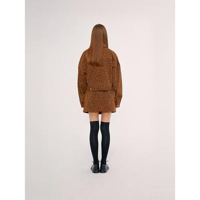 Kirsh - Denim Trucker Jacket - Leopard